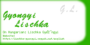 gyongyi lischka business card